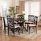 Baxton Studio Jana Sand Upholstered and Dark Brown Finished Wood 7-Piece Dining Set 170-10531-10894 - alternate 8